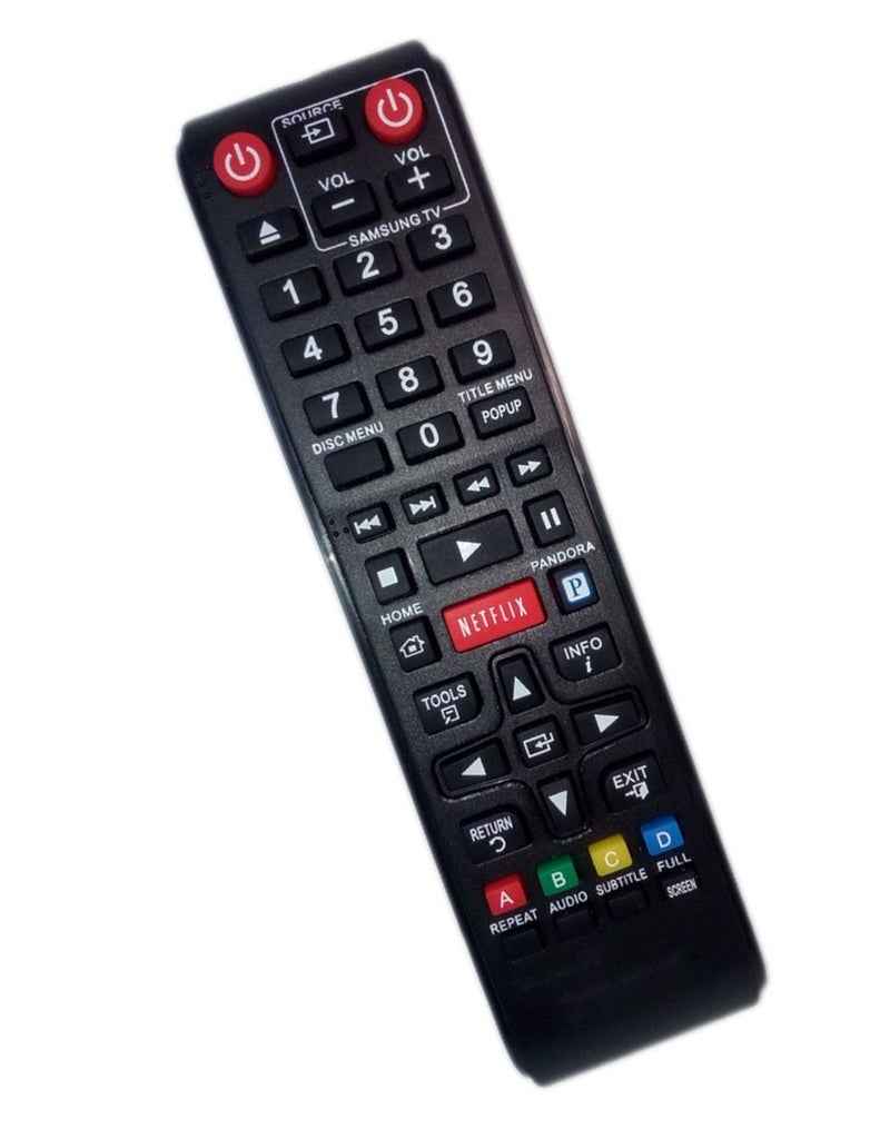 JustFine Replaced Remote Control Compatible for Samsung BD-E5400/ZA BDE5300/ZA BDE5400ZC BDEM53C BD Blu-Ray DVD Player - Image 1